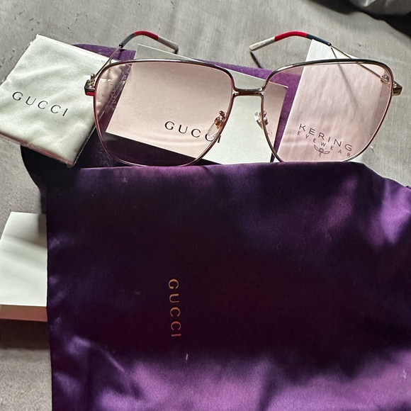 Gucci Pink and Purple Designer Sunglasses main image 6